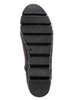 Gemini Schnür-Bootie mit Knitter-Struktur SCHWARZ-ROT-GRÜN