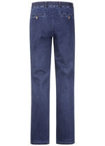 Jeans mit Gummibund in 3 Farben DUNKELJEANS