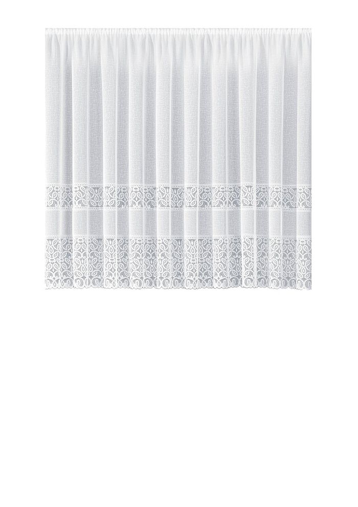 Blumenfenster-Store mit Universalschienenband 