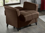 Gemütliche Polstermöbel mit Bettfunktion BRAUN