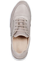 Andrea Conti Schnür-Sneaker  aus weichem Nappaleder BEIGE