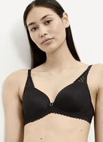 Triumph-Aura Spotlight Bügel-BH mit Elastikspitze SCHWARZ