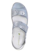 Waldl&auml;ufer Sandale aus Nappa- und Nubukleder 