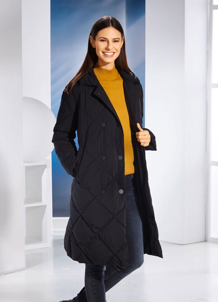 Funktionsmantel mit Rautenstepp 