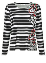 Shirt  mit roten Farbakzenten 