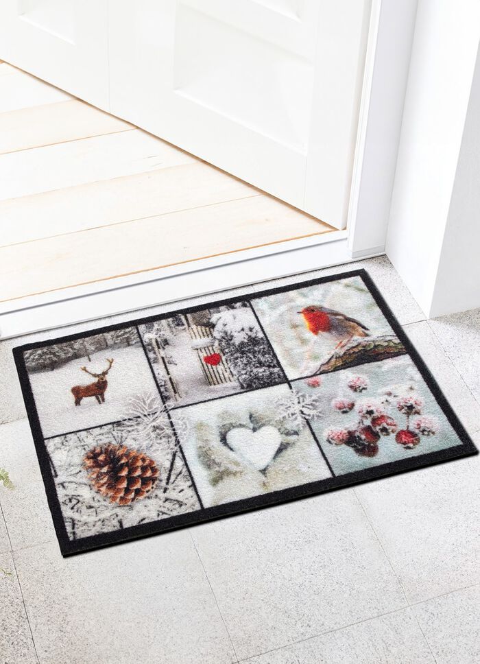 Fu&szlig;matte mit rutschemmender R&uuml;ckseite BUNT