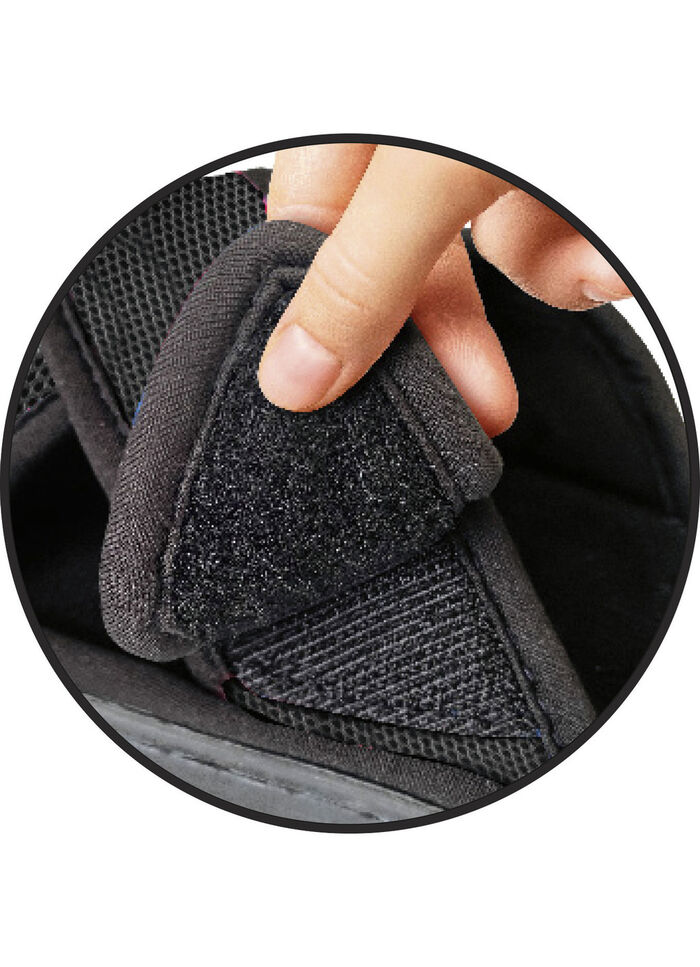 Relax-Cross Slipper mit Memory-Schaum SCHWARZ