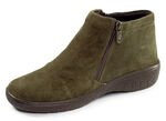 ELENA EDEN, bequeme Damen-Boots, Weite G, mit herausnehmbarem Fußbett OLIV
