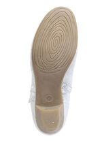 ELENA EDEN, elegante Damen-Stiefeletten, Weite G, mit herausnehmbarem Fu&szlig;bett EISGRAU-SILBER