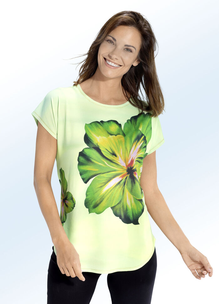 Shirt mit Blüten-Dessin 