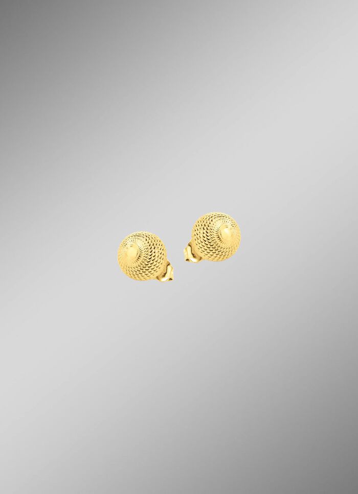 Zauberhafte Kugel-Ohrstecker mit Struktur 