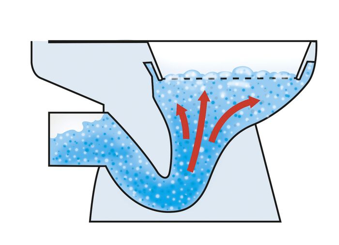 WC-Kraftschaum WEISS/BLAU