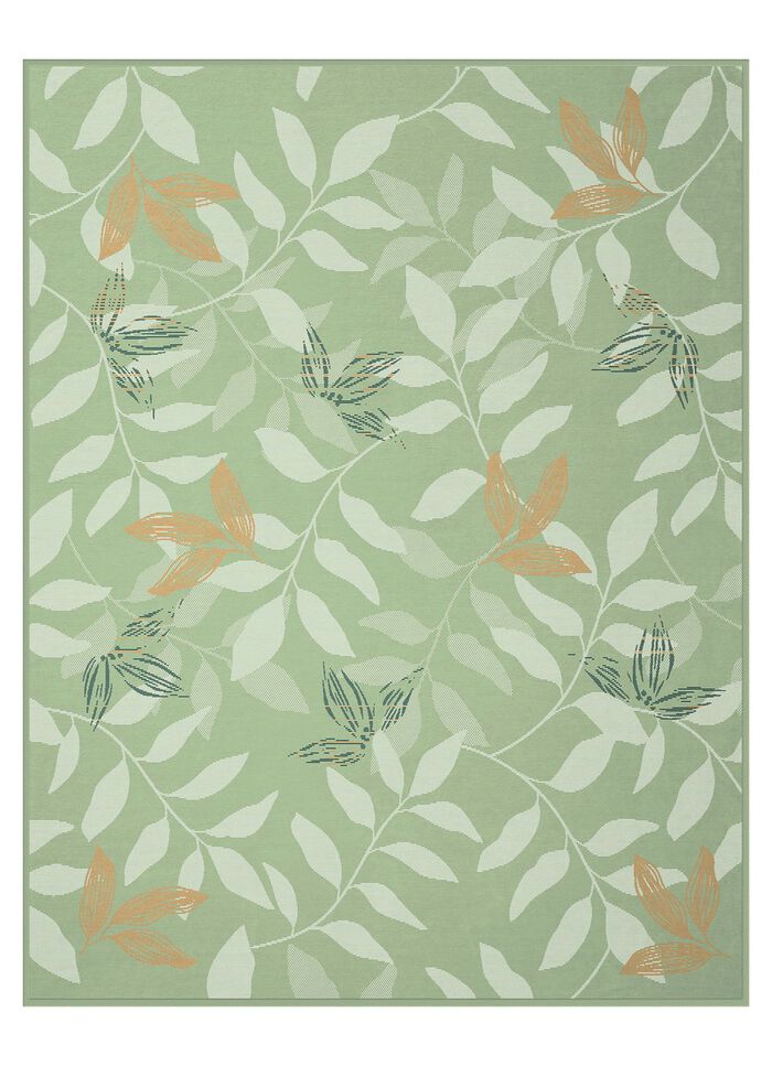 Schlafdecke mit Veloursbandeinfassung 