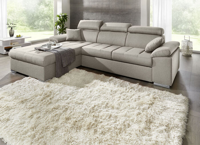 Polsterecke mit Bettfunktion CREME