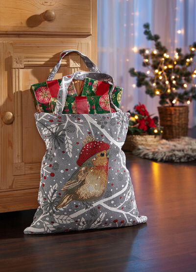 Hochwertige Tasche aus Gobelinstoff  