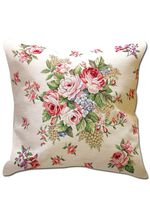 Kissenbezug mit Blumen-Dessin BUNT