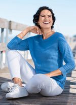 Pullover mit grafischem Strukturmuster 