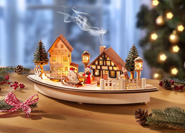 Beleuchtetes Winterdorf 