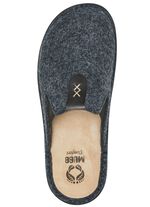 Mubb Pantoffel mit seitlich eingesetzten Gummiz&uuml;gen ANTHRAZIT