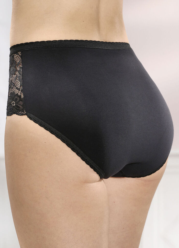 Viererpack Slips mit Elastikspitze 