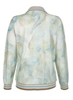 Sweatjacke mit floralem Motiv 