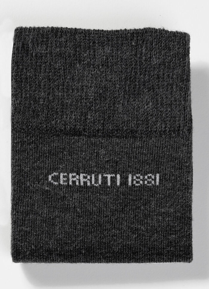 Sechserpack Socken mit gedoppeltem Komfortbund 3X ANTHRAZIT MELIERT, 3X UNI MARINE