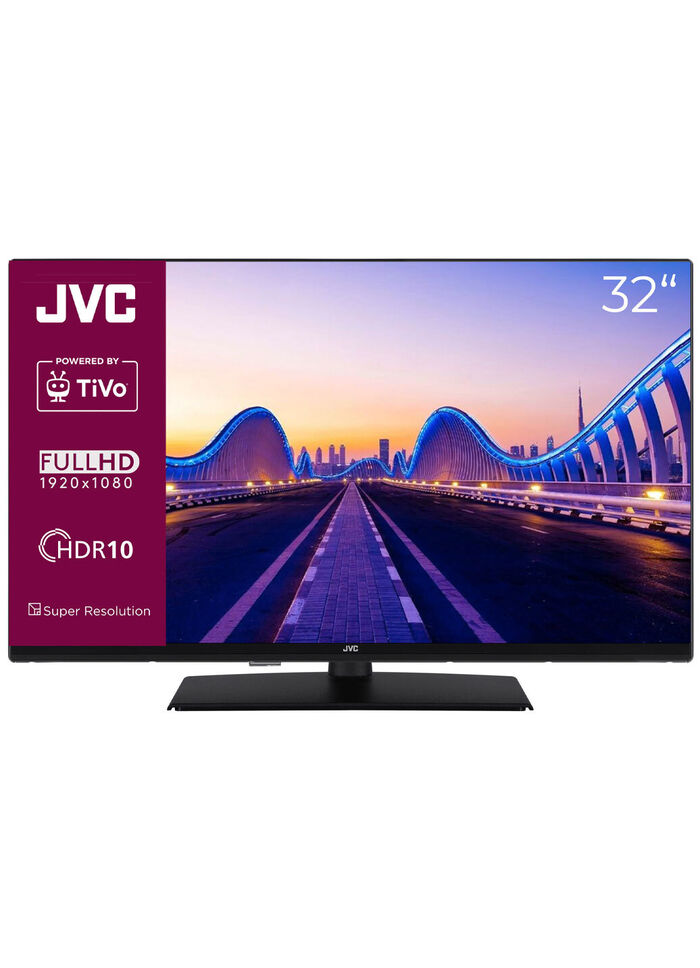 JVC LED-Fernseher mit 3-fach HD-Receiver SCHWARZ