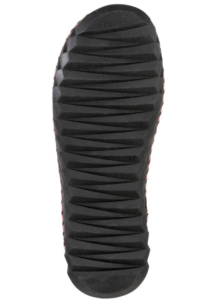 Gemini Bootie aus dezent schattiertem Rind-Nappaleder SCHWARZ-BORDEAUX