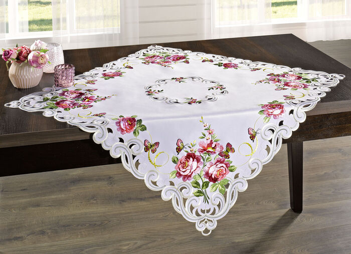 Tisch- und Raumdekoration mit Rosen-Motiven SEKT-ROT-BUNT