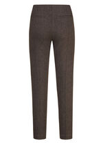 Hose mit Rei&szlig;verschluss-Taschen COGNAC MELIERT