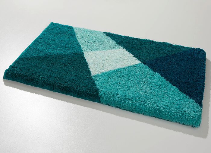 Badvorleger von LineaDue mit rutschhemmender R&uuml;ckseite SMARAGDGR&Uuml;N