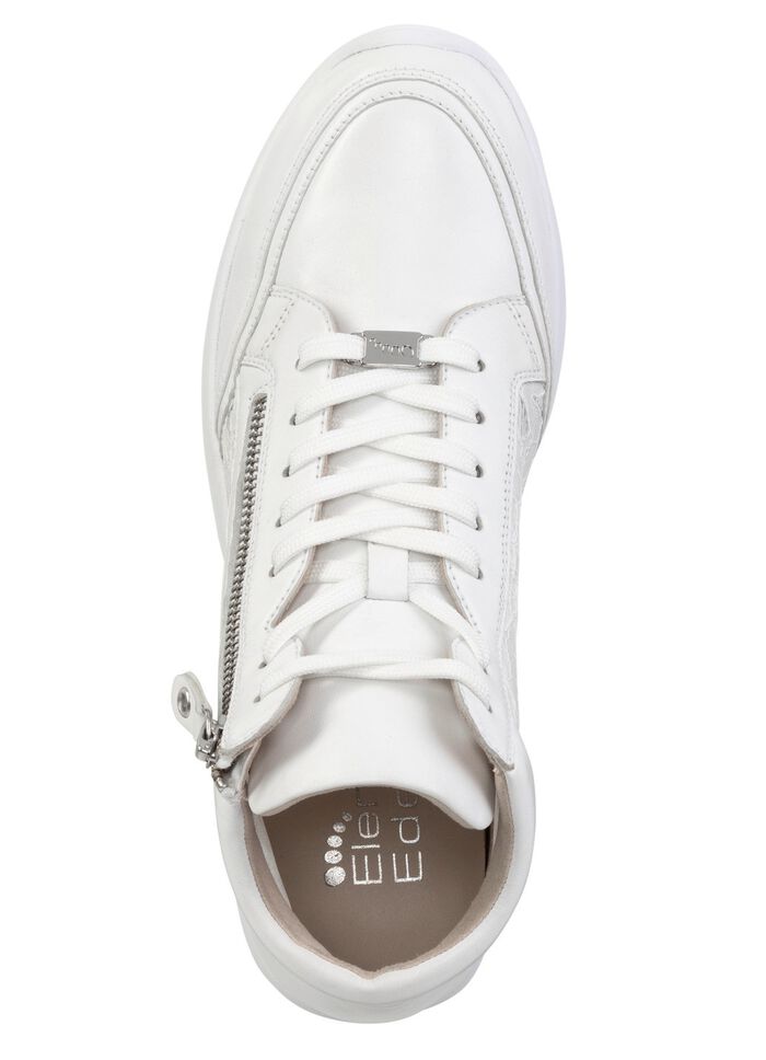 ELENA EDEN, schicke Damen-Boots, Weite G, mit herausnehmbarem Fu&szlig;bett WEISS