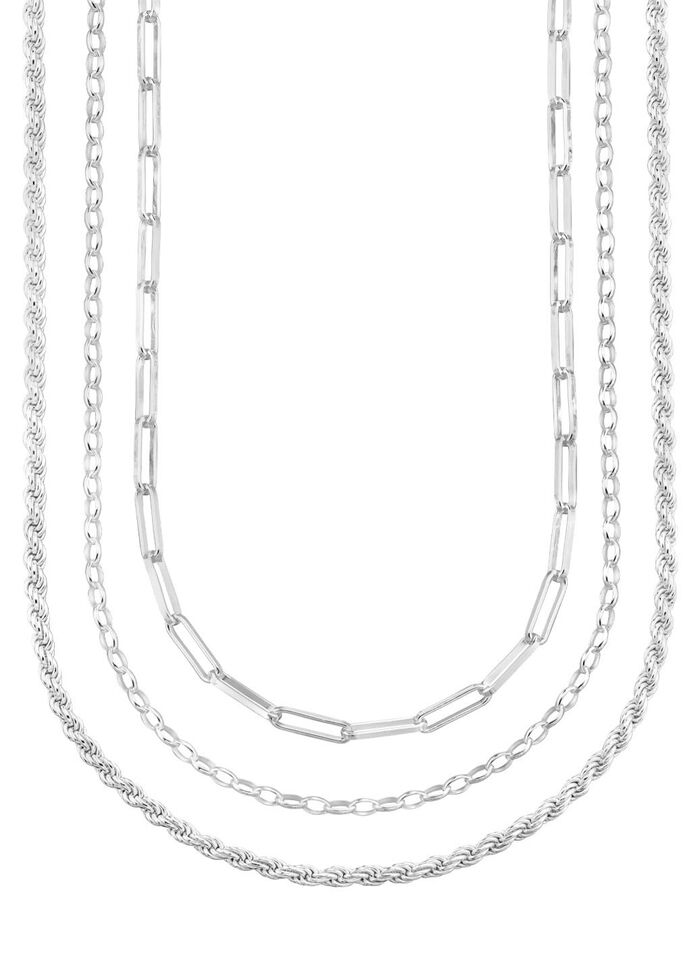 Schmuckset, 3-teilig, aus drei Halsketten 