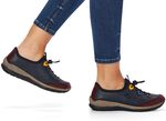 Rieker Slipper mit elastischem Schnellschn&uuml;rsystem BLAU-BUNT