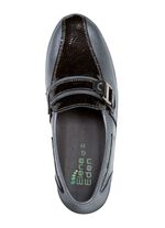 ELENA EDEN Slipper aus Nappaleder und gepr&auml;gtem Lackleder 