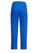 Hose mit floralen Lochstickereien 