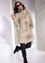 Kurzmantel in 2 Farben SAND-ECRU