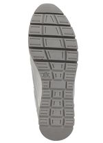 ELENA EDEN Sneaker aus Nappaleder und silbergrau gepr&auml;gtem Veloursleder MATTSILBER