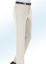 Hose in Leinenoptik in 2 Farben BEIGE MELIERT