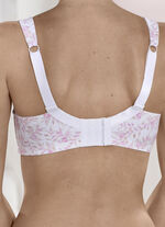 Susa Zweierpack BH mit verstärktem Vorder- und Rückteil 1X WEIß-ROSÈ-PUDER BEDRUCKT, 1X PUDER