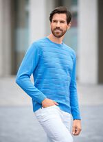 Rundhalspullover mit Strukturdessin in 3 Farben 
