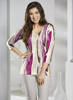 Pullover in Feinstrick BEIGE-SAND-BEERE