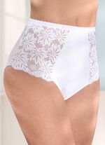 Viererpack Slipsmit floraler Elastikspitze 