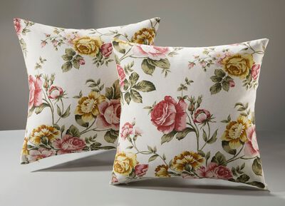 Tagesdecke mit Karosteppung und Kissenbez&uuml;ge 