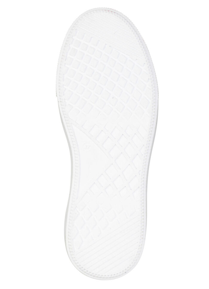 LAURA KENT, trendige Damen-Sneaker, Weite H, mit herausnehmbarem Fußbett WEISS