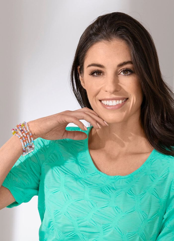 Stretch-Armband mit S&uuml;&szlig;wasser-Zuchpterlen 