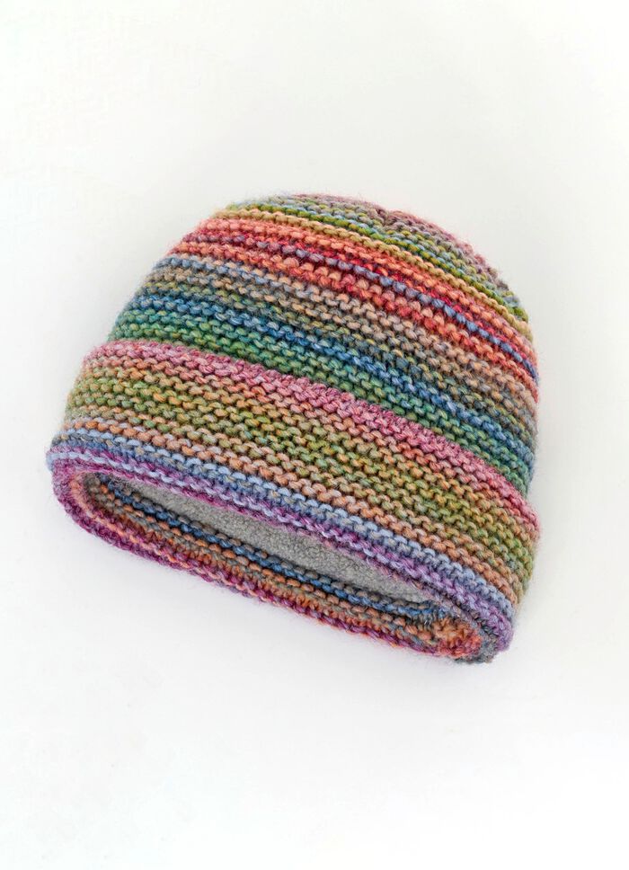 Grobstrick-M&uuml;tze mit Farbverlauf MULTICOLOR