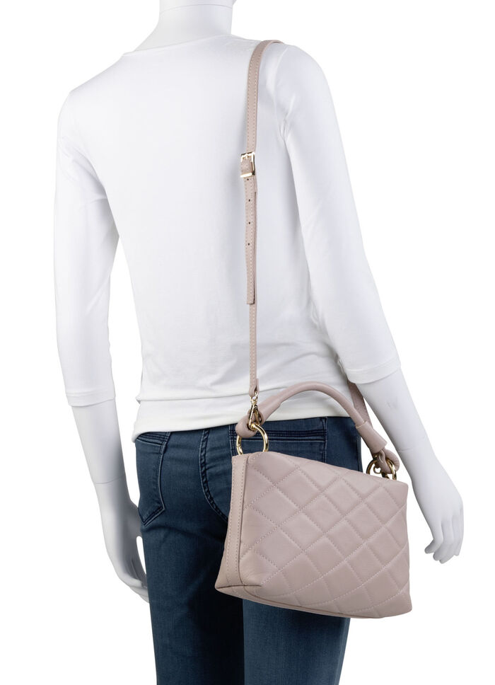 Laurina Tasche mit trendiger Ziersteppung PUDERROSÉ