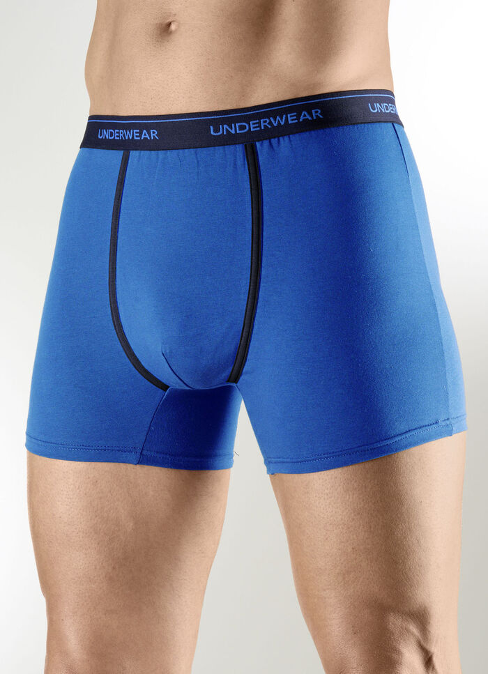 Viererpack Pants mit Kontrastpaspeln 