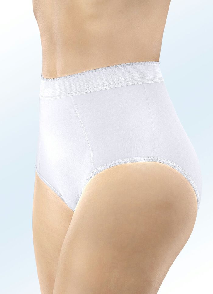 Fünferpack Formslips mit verstärkter Bauchpartie 3X SCHWARZ, 2X WEISS